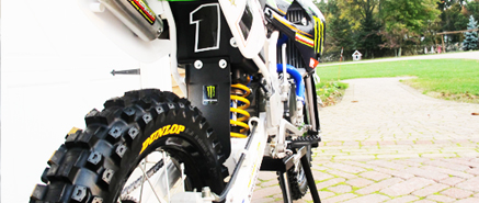 Yellow Stickers Dunlop Tires
