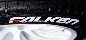 falken tire sticker close up