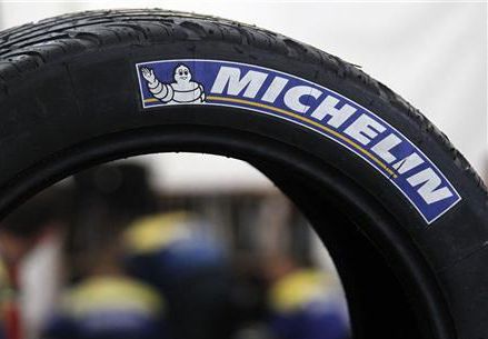 Michelin Tire Stickers – Blue and White Michelin Tire Lettering Design