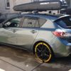 MAZDA 3 tire graphics lettering yellow