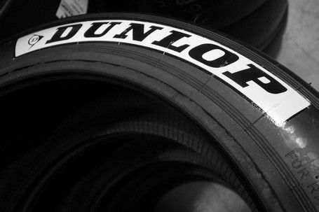 Dunlop Tire Stickers - Silver