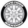 TOYO TIRES PROXES TIRE STICKERS - 4 DECALS EACH