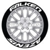 falken azenis tire stickers - 4 decals lettering