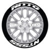 nitto nt555 tire stickers - 4 decals