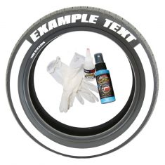 Tire Lettering With Stripe