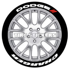 Dodge Charger Tire Stickers