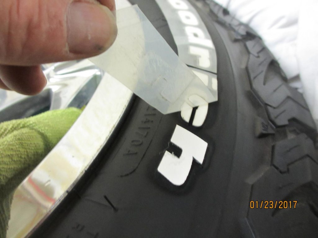 BFGoodrich Permanent White Letters