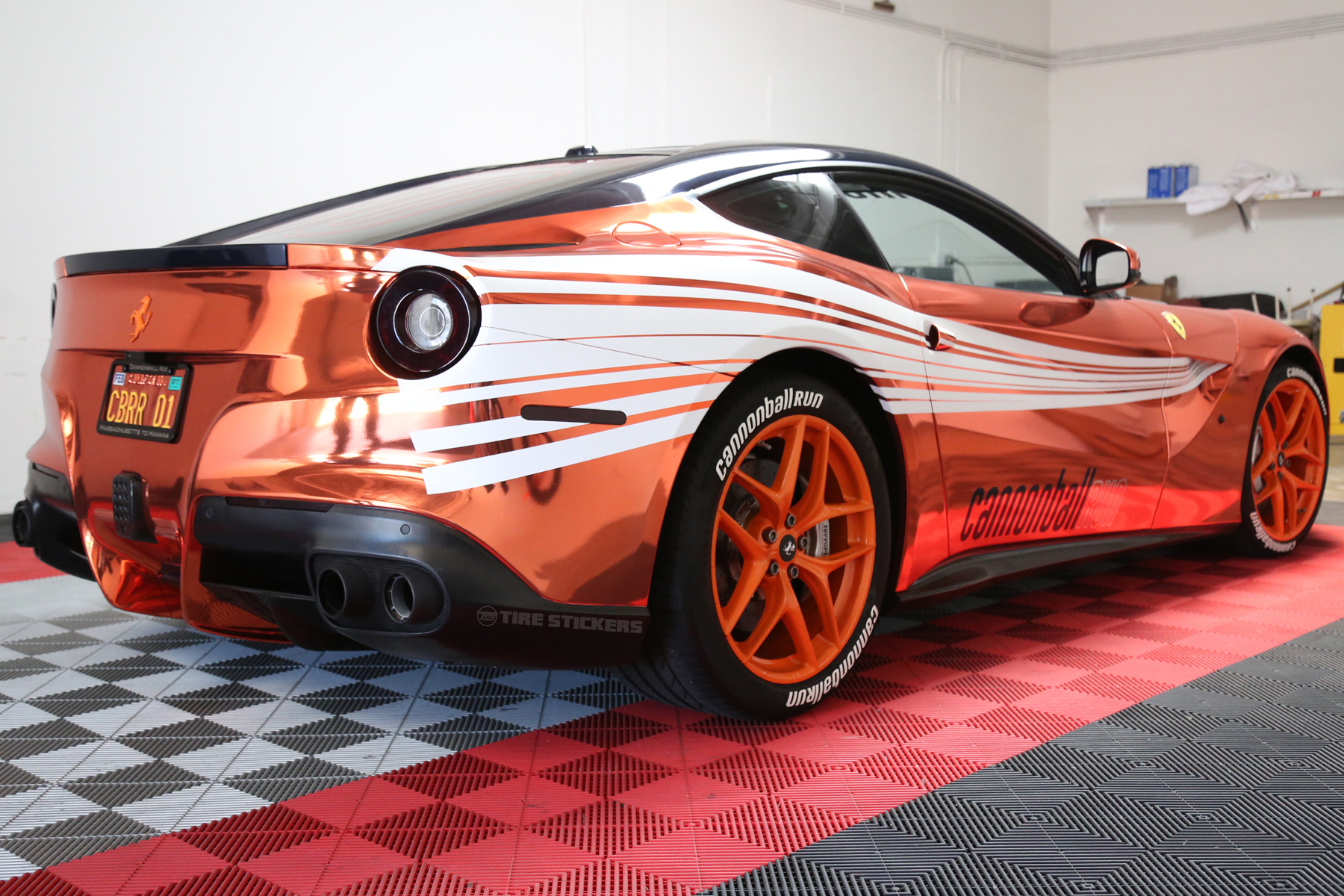 Cannon-Ball-Run-Ferrari-F12-with-Tire-Stickers-Lettering-HD-7