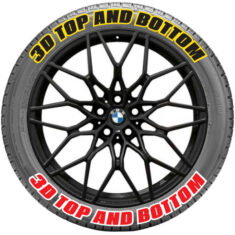 3D Tire Stickers - outline