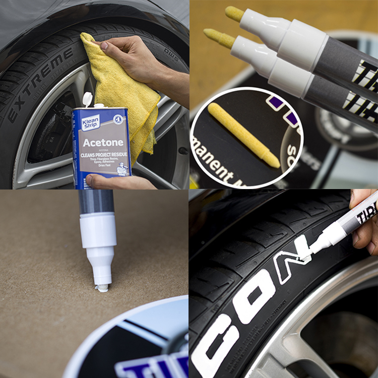 ArmorAutos Tire Paint Pen for Car Letters - Marker White Pens Lettering  Permanent Letter Tire, Non-Fading Pen, Waterproof & Motorcycle