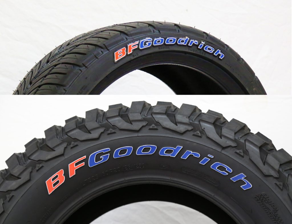 bfgoodrich tire lettering