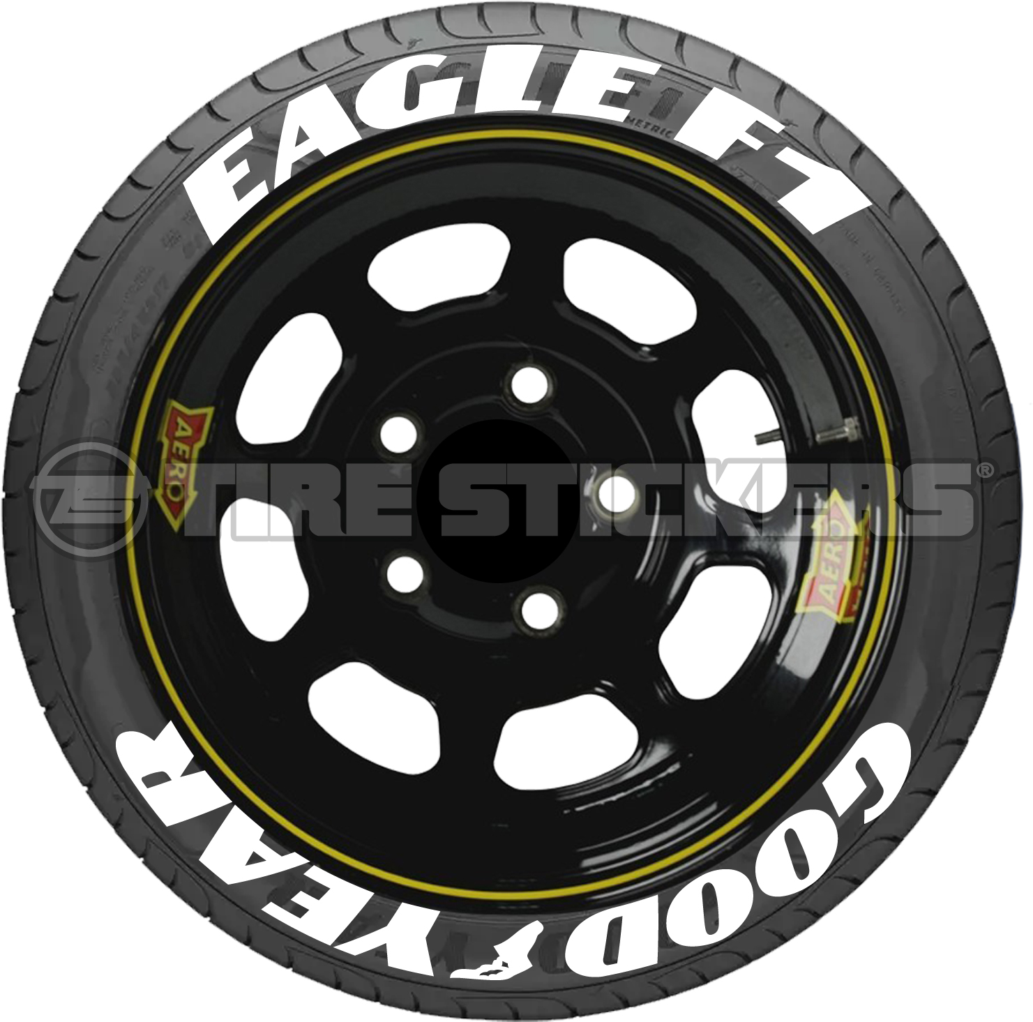 GOODYEAR Tyres Vinyl Decals Stickers Motorbike Car Racing Nascar 3313-0219