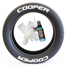 Cooper Tire Stickers - white letter tire
