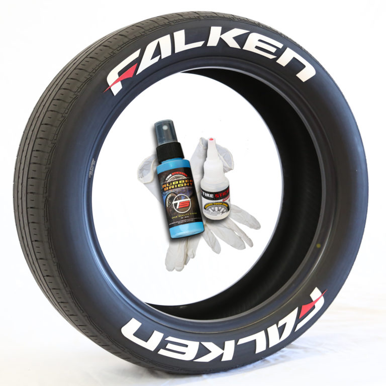 Falken Tire Lettering With Red Dash TIRE STICKERS falken-tire-lettering-with-red-dash-tire-stickers