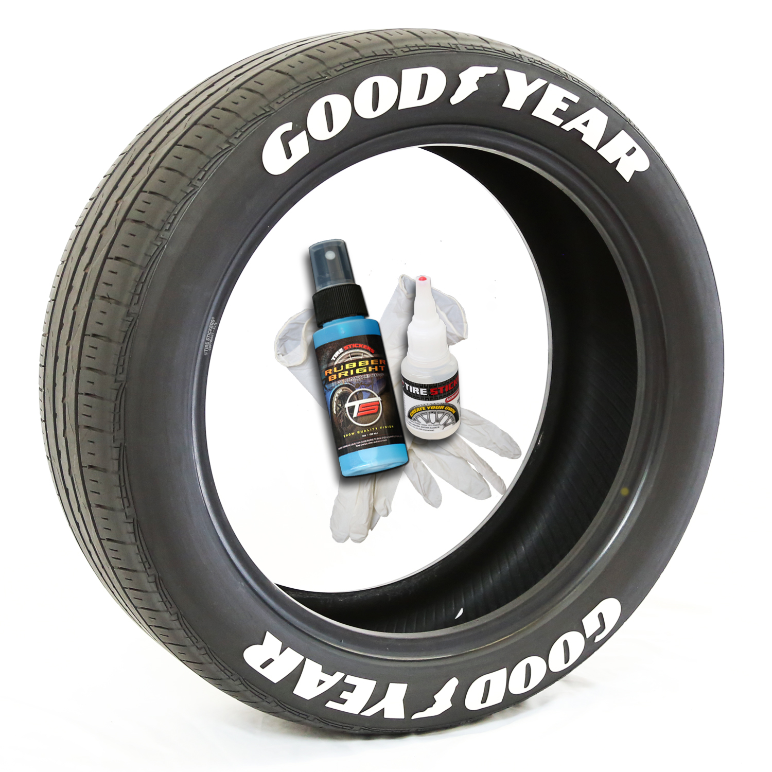 GOODYEAR - White Tire Letters - Tire Lettering Kit