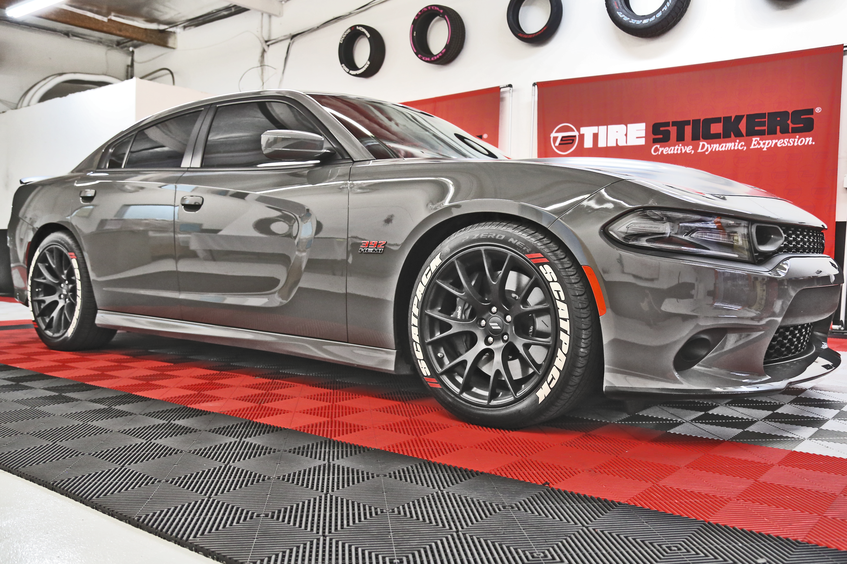 Tire stickers on sale dodge charger