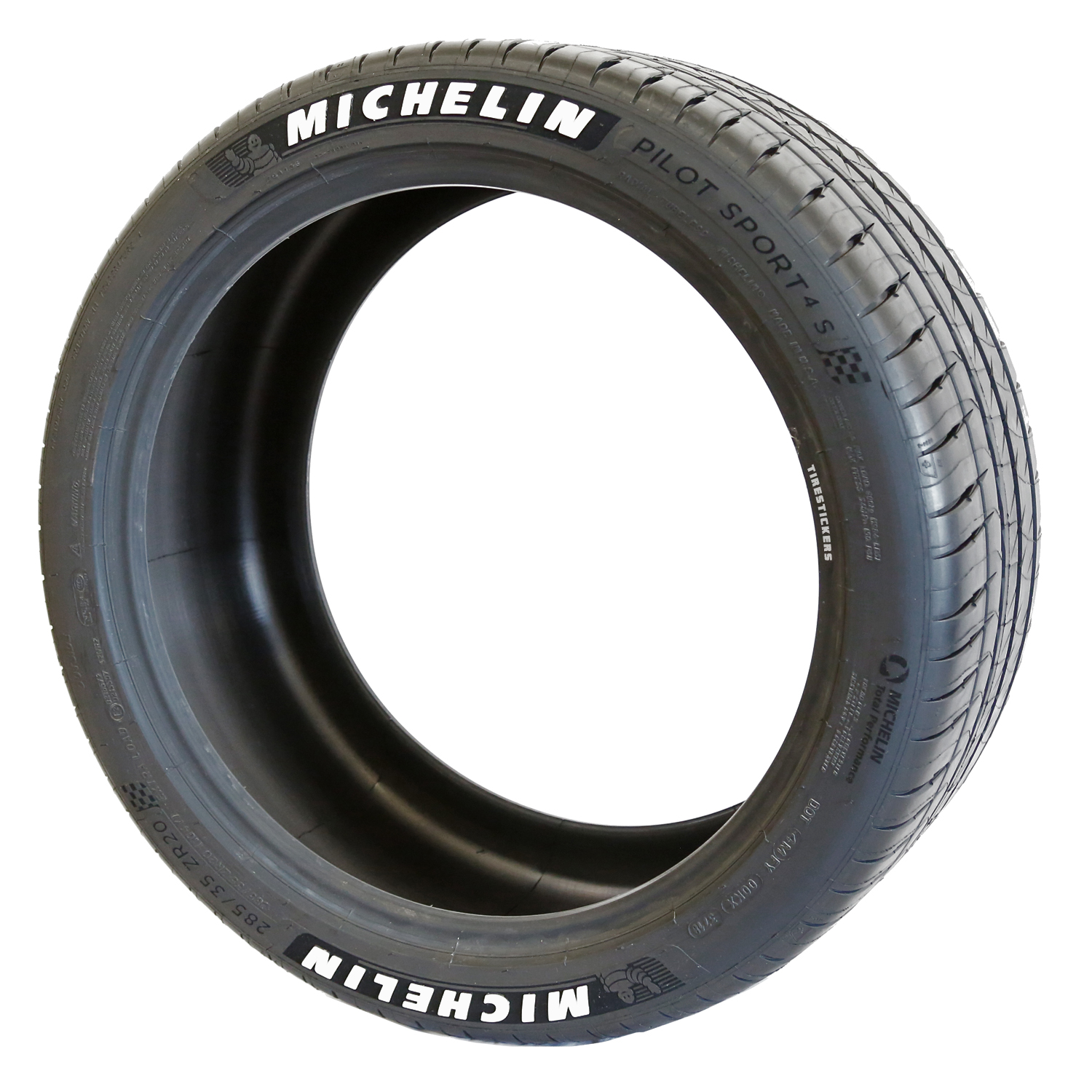 Michelin Sport 4s White Letter Tire | STICKERS .COM