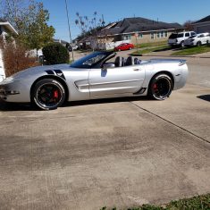 Continental Extreme Contact Tire Stickers on Corvette