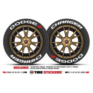 Dodge Charger Tire Stickersnull