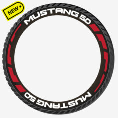 MUSTANG 5.0 with Frost Flares - OEM Font