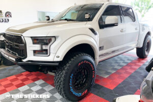 Ford Raptor with BFG signature Red White Blue BFgoodrich colored lettering-small