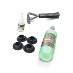 Cerebrum Tesla OE Tire Sensor Retainer Housings 4 Pack + Adhesive