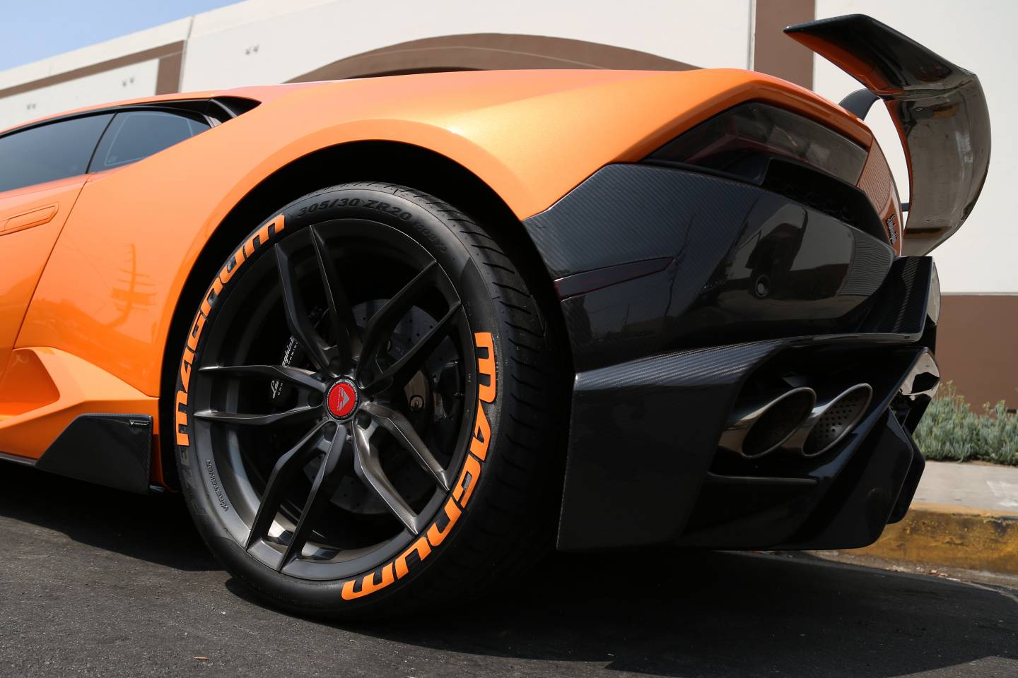 Rear Wheel - Orange Lambo